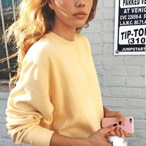 Brandy melville light yellow sweater